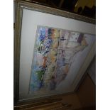 A large collection of assorted watercolours, oils, prints, etc to include U WILLSTEAD "Crail