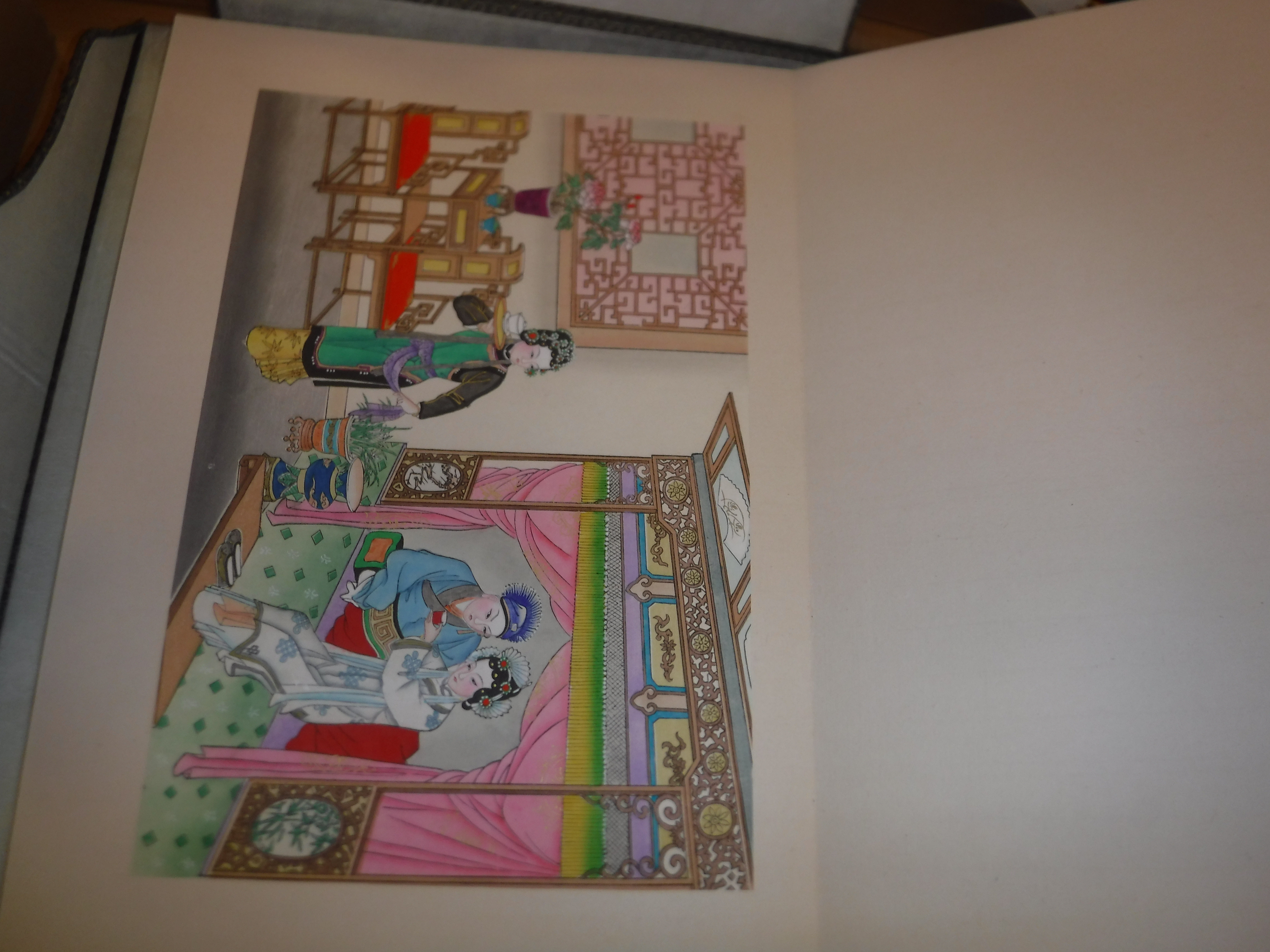 Two similarly cloth board bound volumes of Chinese chromolithographs containing fifteen brightly - Image 24 of 25