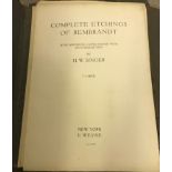 Volumes I, II and III "Complete Etchings of Rembrandt with Authentic Copies Edited with an