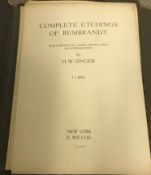 Volumes I, II and III "Complete Etchings of Rembrandt with Authentic Copies Edited with an