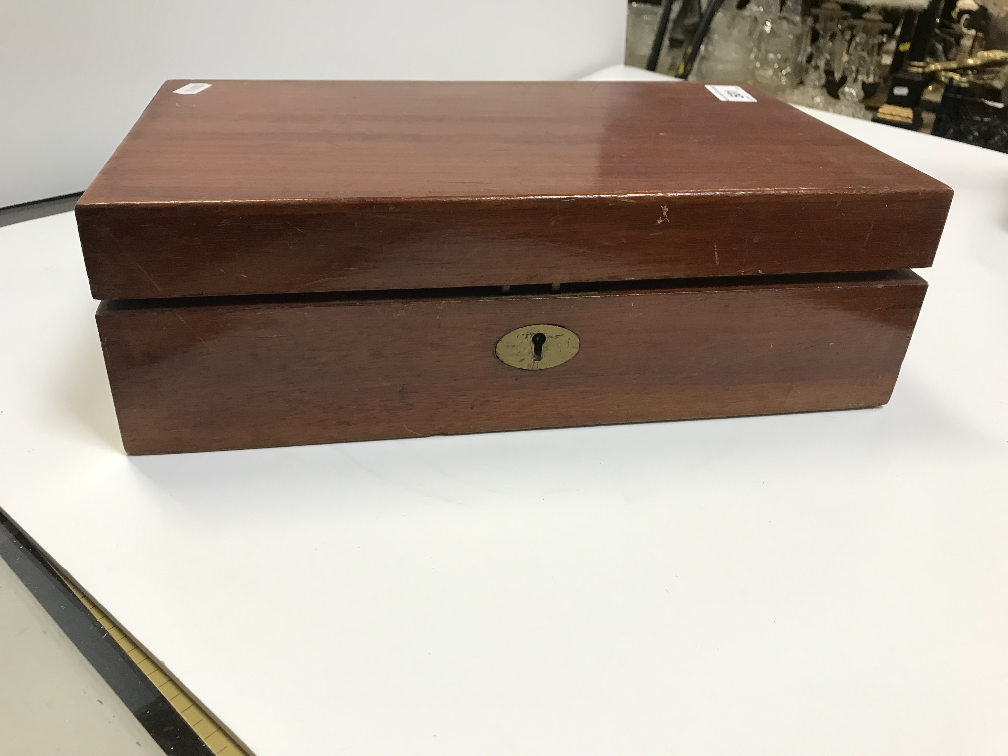 A mahogany cased games compendium containing various games pieces including Chess, Draughts, - Image 8 of 42