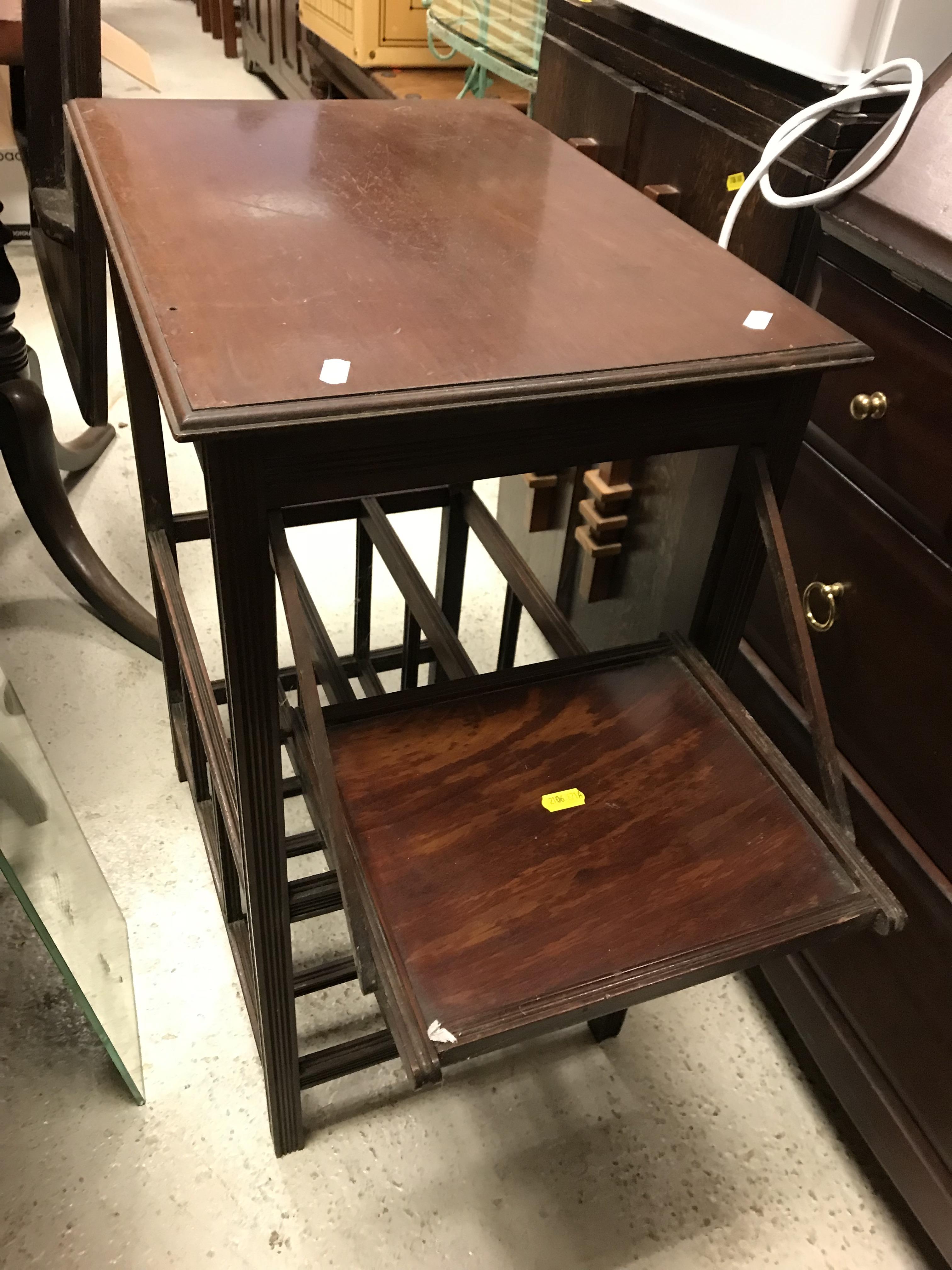 MANNER OF E. W GODWIN Aesthetic Movement Mahogany Writing Table, Circa 1880 with reeded - Image 3 of 7