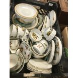 A collection of Royal Worcester "Evesham" pattern dinner and tea wares including cups, saucers, jug,
