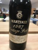 Martinez Vintage Port 1967 bottled by Robert James Son & Co. Ltd x 1 bottle
