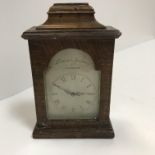 A late 19th / early 20th Century miniature mother of pearl cased carriage type clock, the