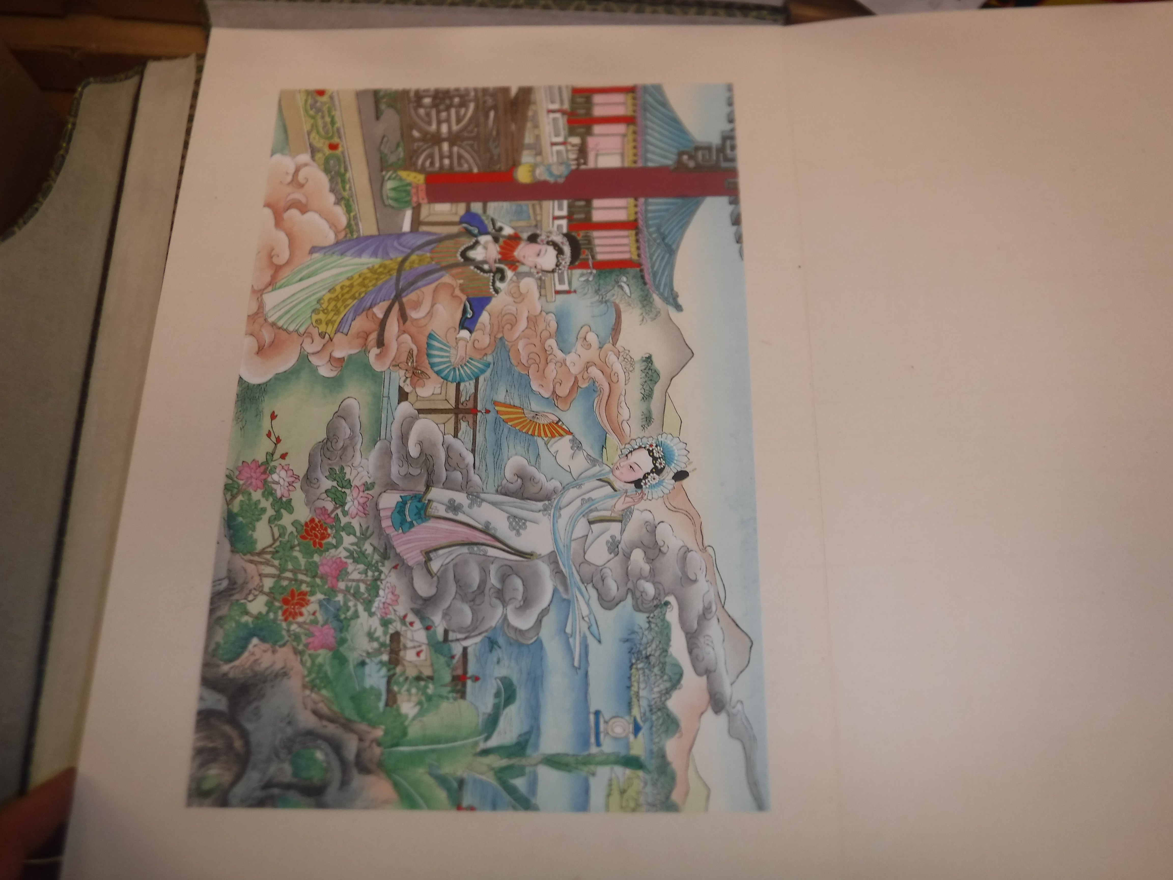 Two similarly cloth board bound volumes of Chinese chromolithographs containing fifteen brightly - Image 14 of 25