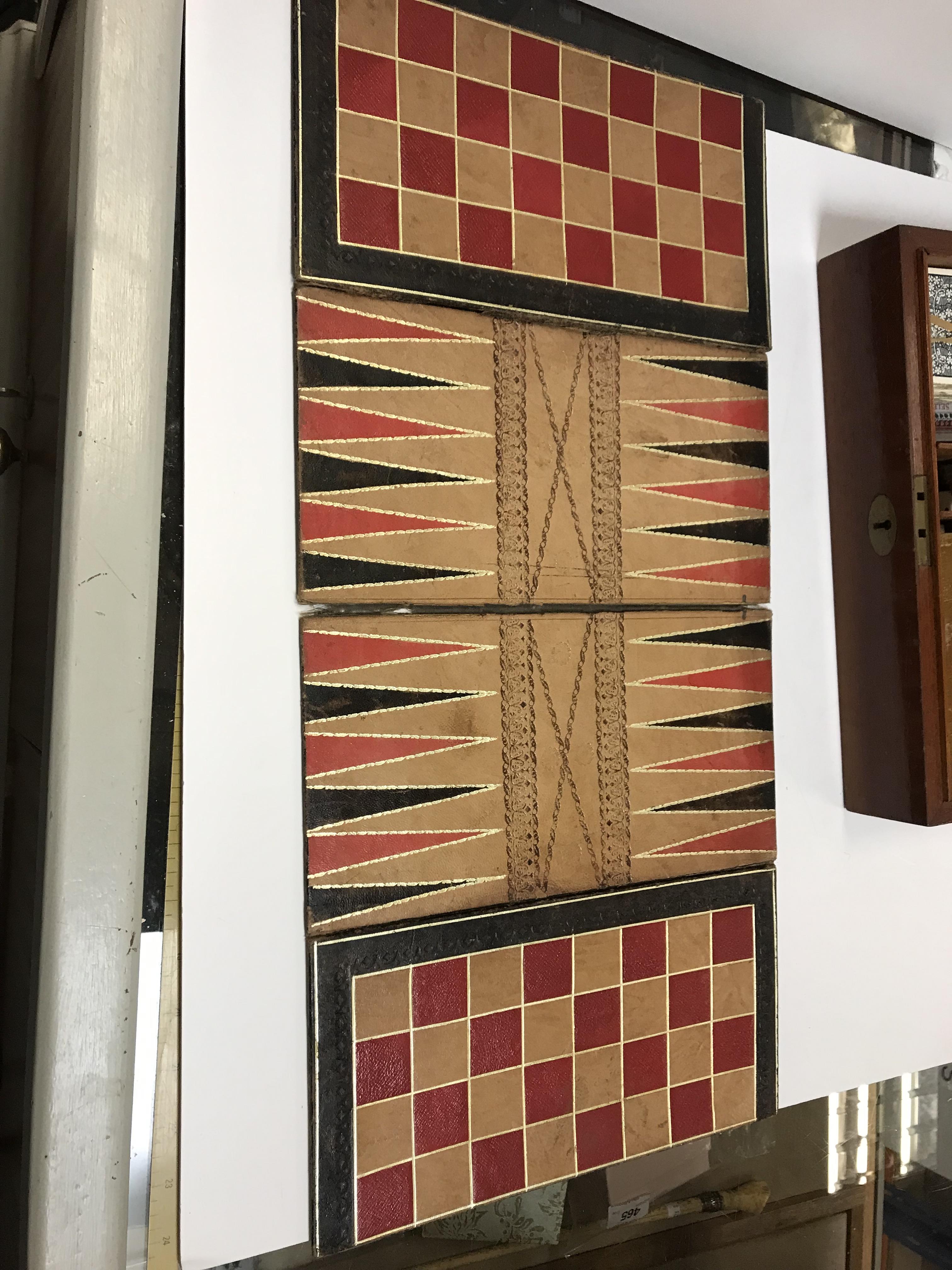 A mahogany cased games compendium containing various games pieces including Chess, Draughts, - Image 19 of 42