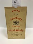 Crawfords 70% Proof Five Star Scotch Whisky x 1 bottle (boxed)