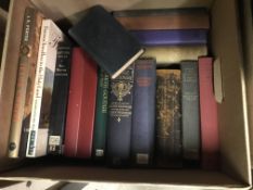 Seven boxes of vintage and modern books on the subject of Christianity and teaching