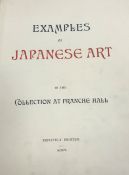 MICHAEL TOMKINSON “Examples of Japanese Art in the Collection at Franche Hall”, privately printed
