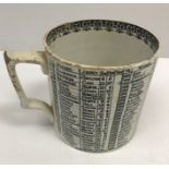 A Lloyd & Co. commemorative mug, "The Centenary of the St. Leger containing the names of the