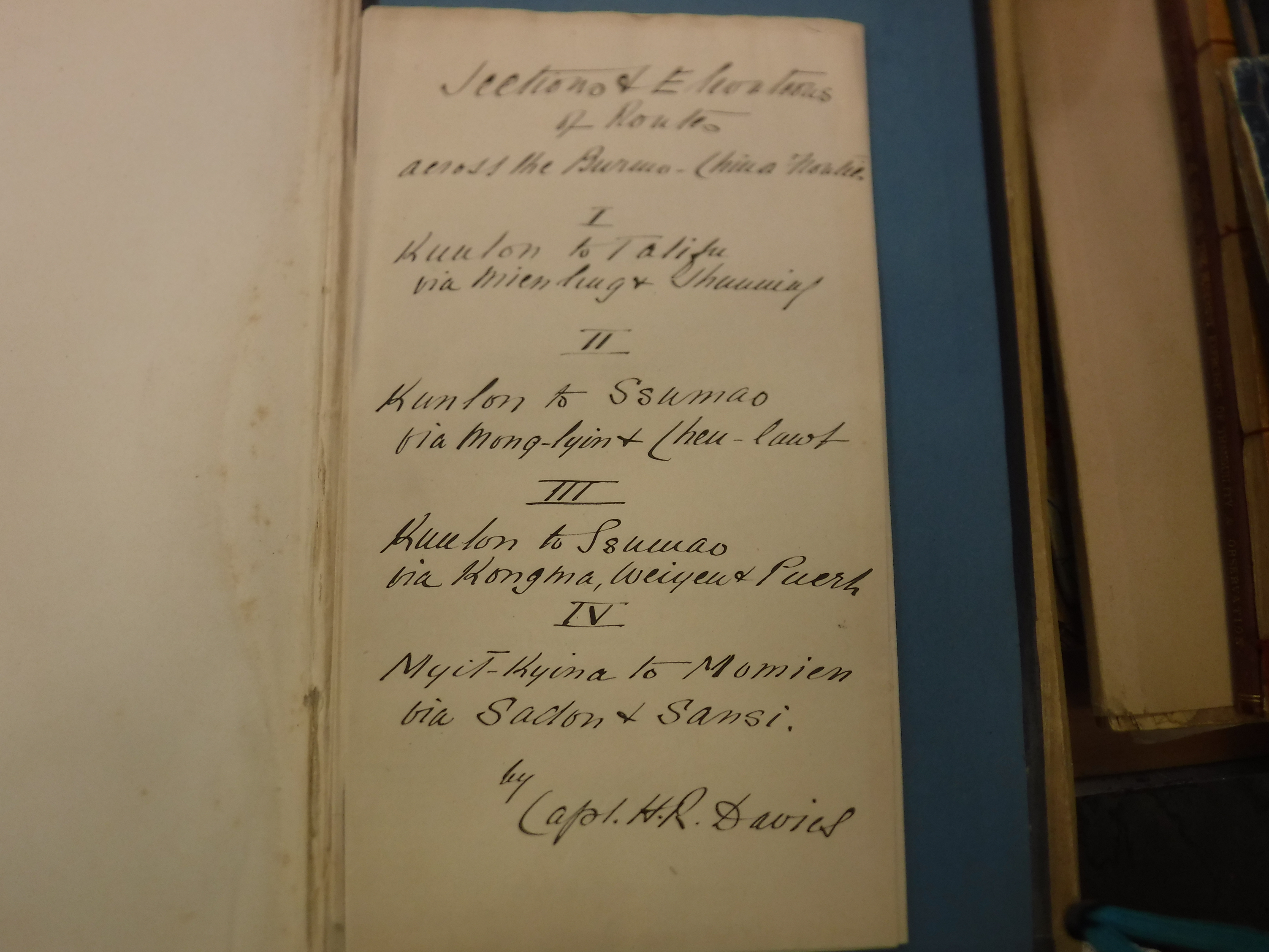 One volume “Report on a journey in Yun-Nan, 1894-95 by Captain H R Davies Oxfordshire Light Infantry - Image 22 of 33