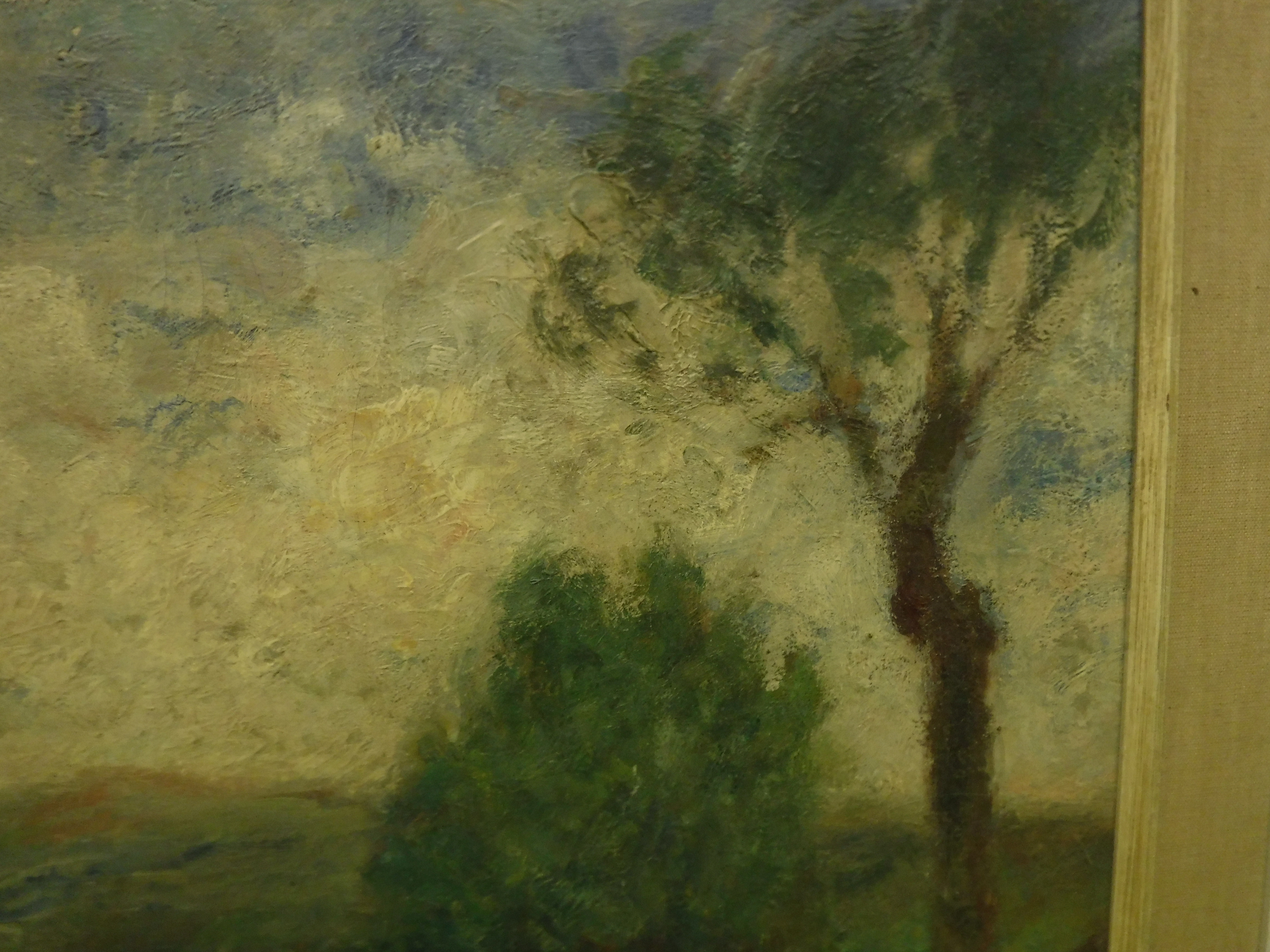 GEORGE D’ESPAGNAT (1870-1950) “Open landscape with trees in foreground”, oil on canvas, initialled - Image 14 of 26