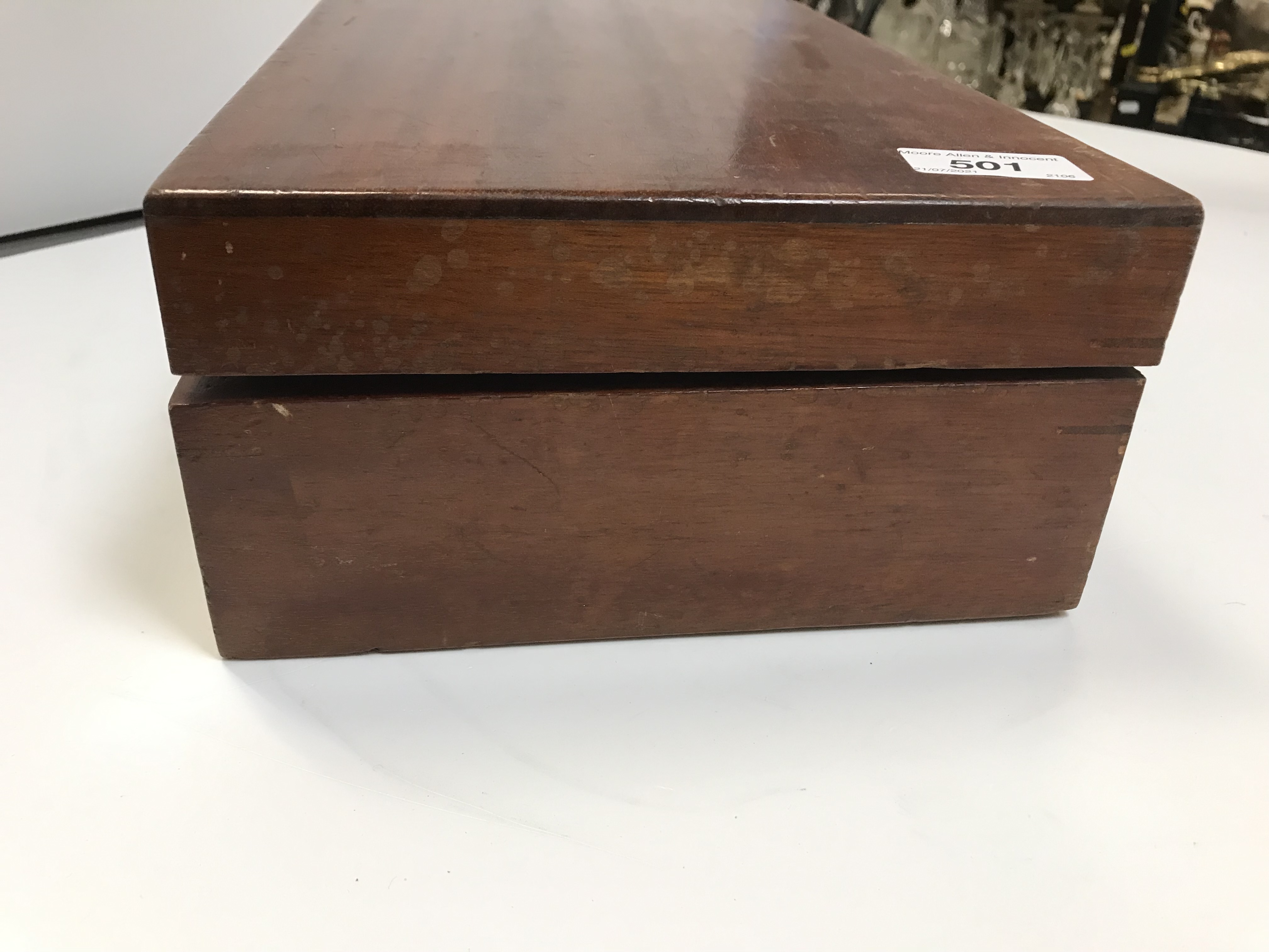 A mahogany cased games compendium containing various games pieces including Chess, Draughts, - Image 9 of 42