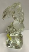 A Murano glass figure of "Kneeling nude upon a rock", designed by Renato Anatra, 27.8 cm high