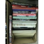 Two boxes of assorted books mainly on Interior Design, etc