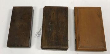 An 18th Century Dutch wooden cased set of pocket s