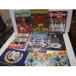 A collection of various football ephemera/memorabilia including World Cup Soccer Stars Mexico 1970