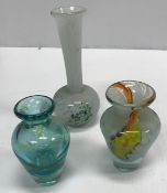 A collection of Medina and other similar glass vases and paperweights etc (twenty-three)