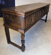 A 17th Century and later oak dresser in the Jacobe