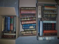 Three boxes of vintage and antiquarian books to include B Maund "The Book of Hardy Flowers: