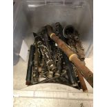 A Bilton of London box wood and ivory mounted clarinet by Richard John Bilton circa 1840 with