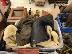 A Lakeland fine leather and sheepskin flying jacket, a Paragon leather and sheepskin flying jacket