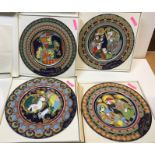 A collection of four Rosenthal Bjørn Wiinblad Christmas plates 1973 and 1975, all boxed Condition