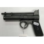 A Webley & Scott Ltd "The Webley Junior" .177 air pistol, painted metal grip No'd J22949