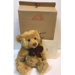 A Stieff "Hello 2000, Goodbye 1999" teddy bear set No'd 04457 in book style presentation case with