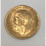 A George V 1914 half sovereign