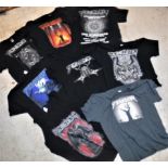 A collection of seven various STONEDEAD t-shirts including "25th August 2018", "25th August