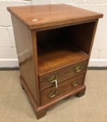 A Victorian upholstered prie a dieu chair on turned front legs to castors, together with a child's