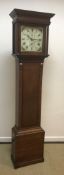 An early 19th Century oak long case clock with 30 hour movement, by Hooker (William and Mary Lewes),