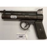 A Webley & Scott Ltd "The Webley Junior" .177 air pistol, painted metal grip No'd J12550