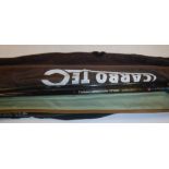 A collection of eight assorted fly fishing rods by Daiwa, Silstar, Leeda (x 2), a Carbotech fly rod,