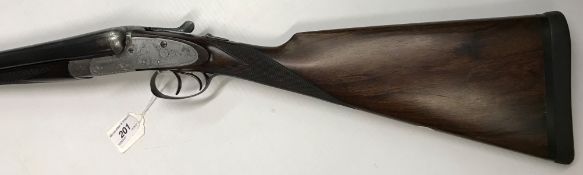 A Charles & Herbert Weston of Brighton 12 bore shotgun, double barrel, side by side, side lock