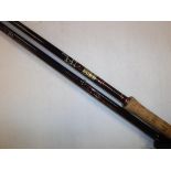 A Hardy "Graphite Salmon Fly" Deluxe 15ft 4" three piece salmon fly rod, together with maker's cloth