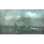 ARTHUR WILDE PARSONS "Squally weather, Cranstock Bay", watercolour, signed and dated 1914 lower left