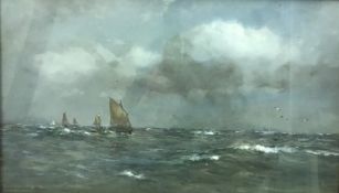 ARTHUR WILDE PARSONS "Squally weather, Cranstock Bay", watercolour, signed and dated 1914 lower left
