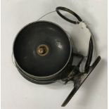 A Malloch's Patent Side Casting reel with alloy spool and brass mechanism