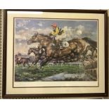 AFTER MAX BRANDRETT "Bob Champion and Aldaniti, Grand National Winners 1981", limited edition colour