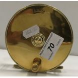 An A. Allan 4" brass plate wind reel