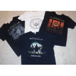 A collection of FIELDS OF THE NEPHILIM t-shirts including "Dawn Razor", "2019 Tour", "White
