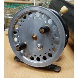A 1930's Hardy Super Silex fly reel by Hardy Bros Limited of Alnwick 10 cm