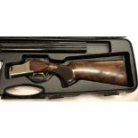 A Browning SG 12 bore shotgun, double barrel, over and under, 28" barrels (No. 71512), together with