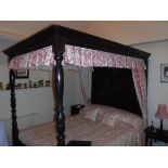 A modern oak full tester bedstead in the 18th Cent