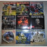 A collection of seventeen various IRON MAIDEN LPs including "Iron Maiden", "Killers", "The Number of