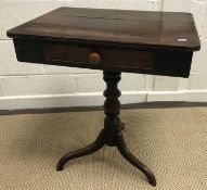 A 19th Century mahogany occasional table,