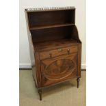 A 19th Century Scottish mahogany and inlaid side cabinet,